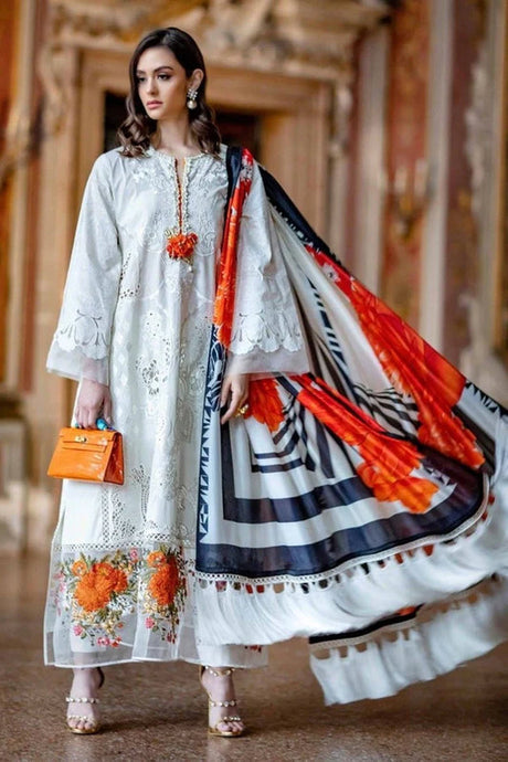 KY- Lawn Dress D- 016