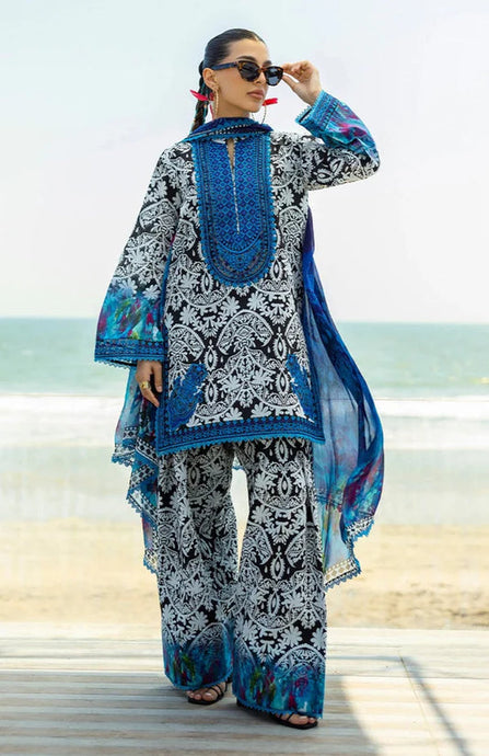 KY- Lawn Dress D- 092