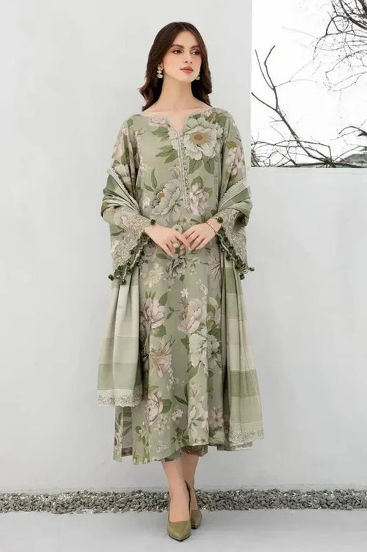 KY- Lawn Dress D- 011
