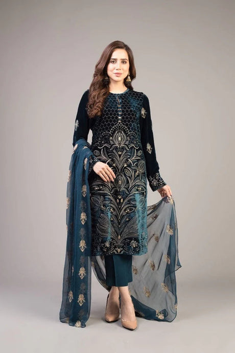 KY- Lawn Dress D- 035