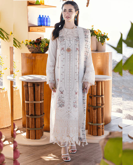 KY- Lawn Dress D- 075