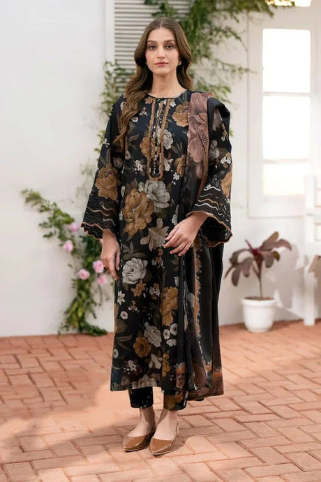 KY- Lawn Dress D- 019