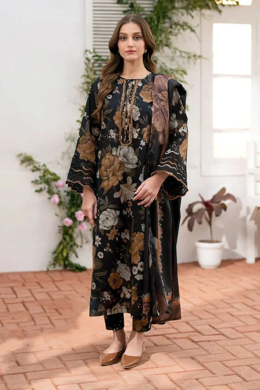 KY- Lawn Dress D- 019