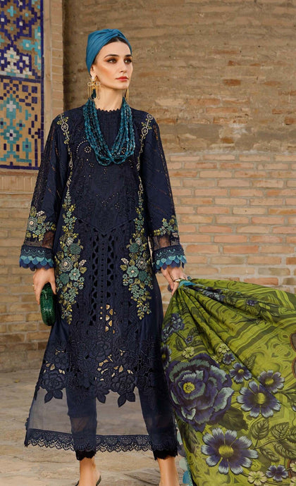 Dhanak 3-Piece Embroidered Dress D-GD T33
