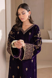 KY972-3piece Embroidered Velvet Dress