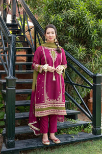 KY- Lawn Dress D- 077
