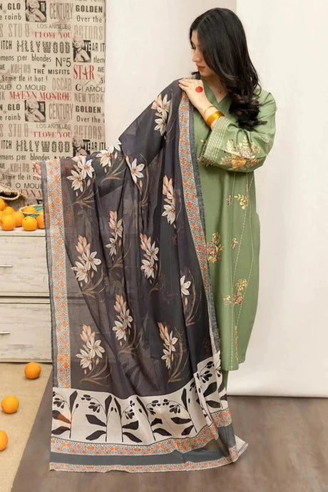 KY- Lawn Dress D- 018