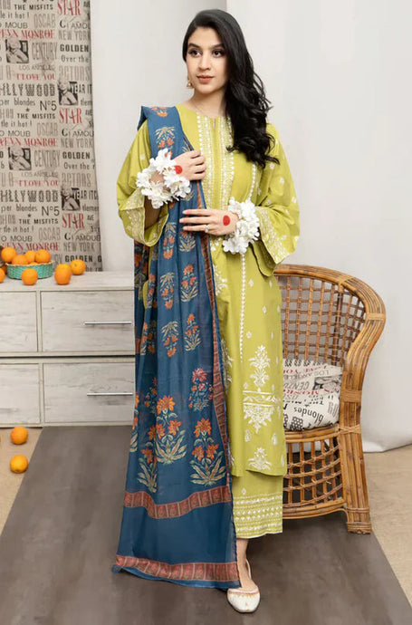 KY- Lawn Dress D- 043