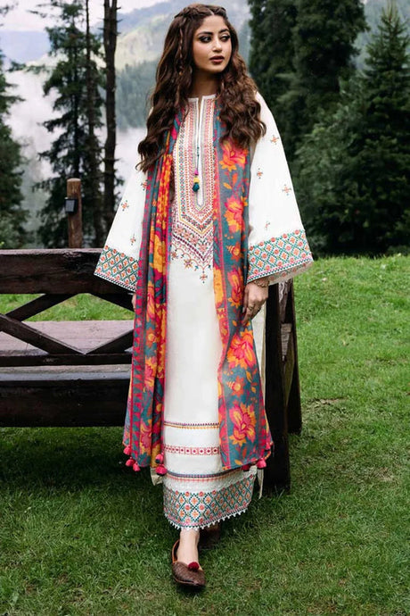 KY- Lawn Dress D- 059