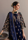 KY981-3Piece Embroidered Velvet Dress