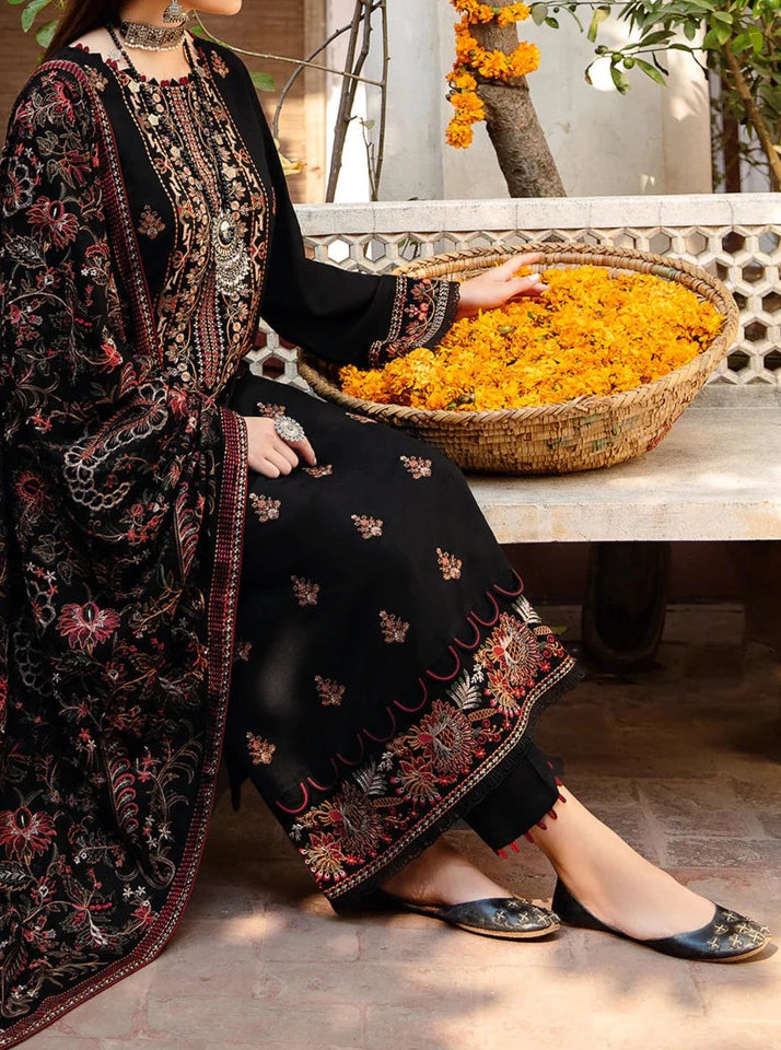 Dhanak 3-Piece Embroidered Dress D-GD T24