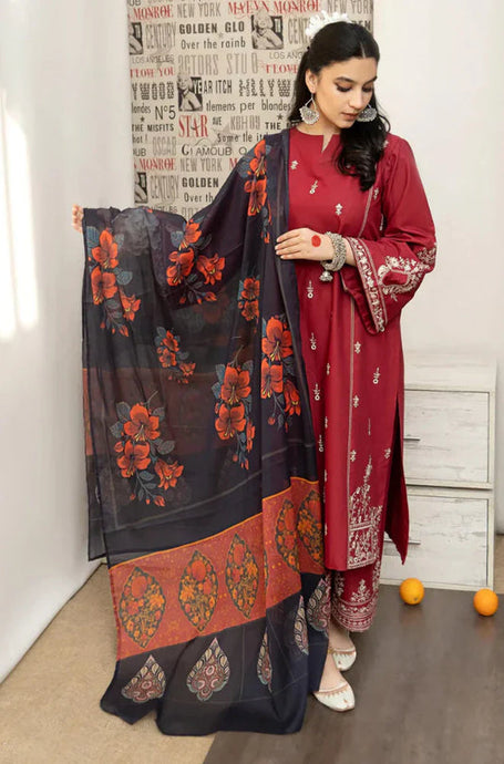 KY- Lawn Dress D- 060