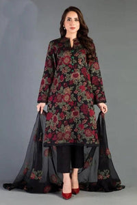 KY- Lawn Dress D- 073