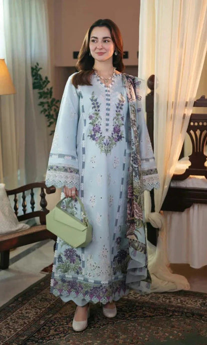KY- Lawn Dress D- 025