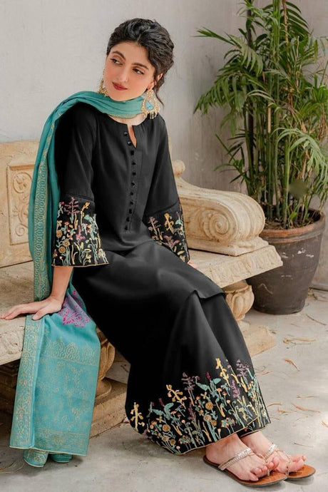 KY- Lawn Dress D- 024