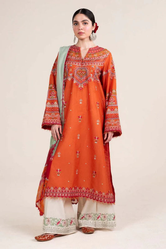 KY- Lawn Dress D- 037