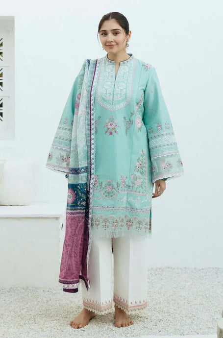 KY- Lawn Dress D- 017