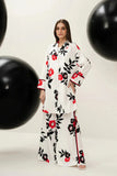 KY -722 Printed Airjet Viscous Silk two Piece