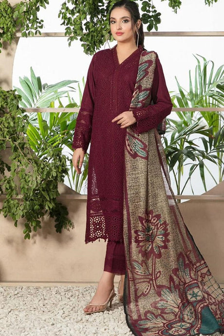 KY- Lawn Dress D- 009