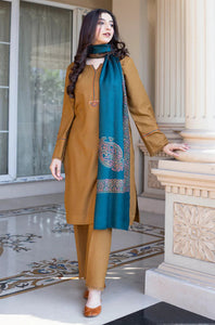 Dhanak 3-Piece Embroidered Dress D-GD 1108