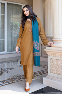 Dhanak 3-Piece Embroidered Dress D-GD 1108