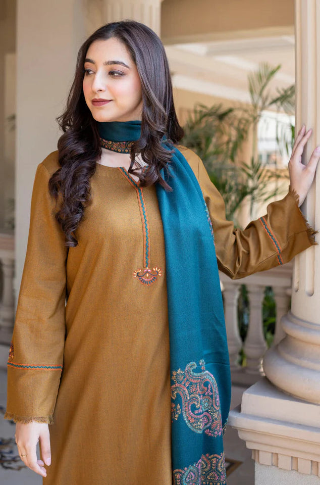 Dhanak 3-Piece Embroidered Dress D-GD 1108