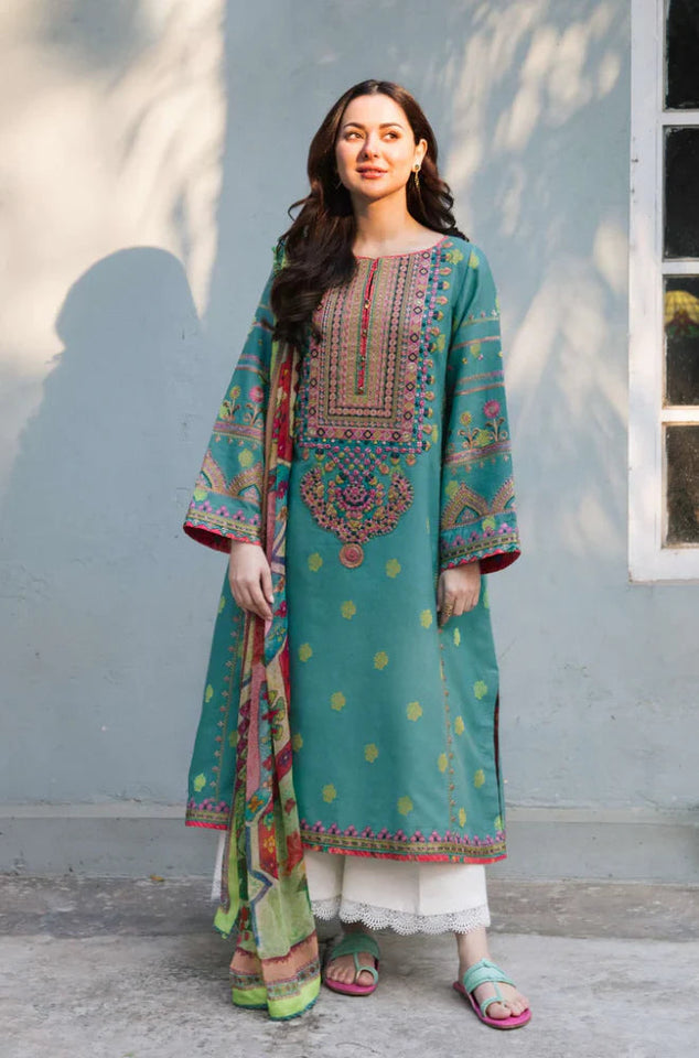 Dhanak 3-Piece Embroidered Dress D-GD 934