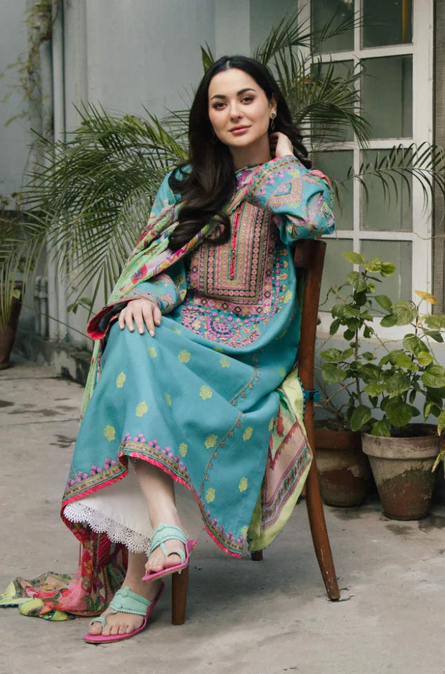 Dhanak 3-Piece Embroidered Dress D-GD 934