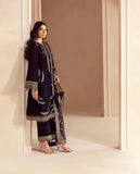 KY968-3PC Embroidered Velvet Dress With Shamooz Silk Trouser