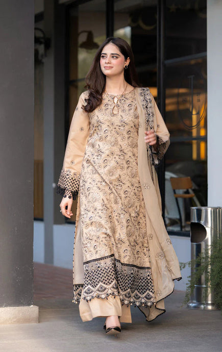 KY- Lawn Dress D- 068