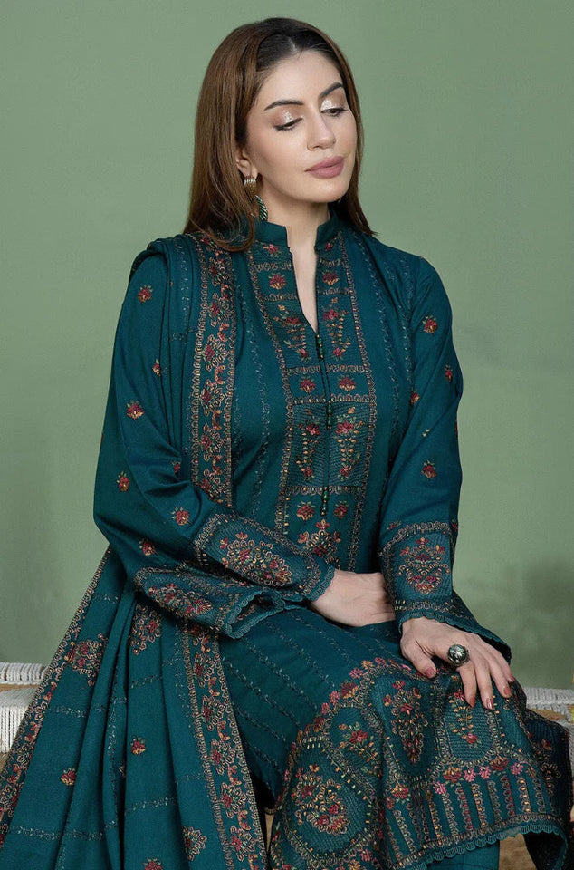 Dhanak 3-Piece Embroidered Dress D-GD 1101