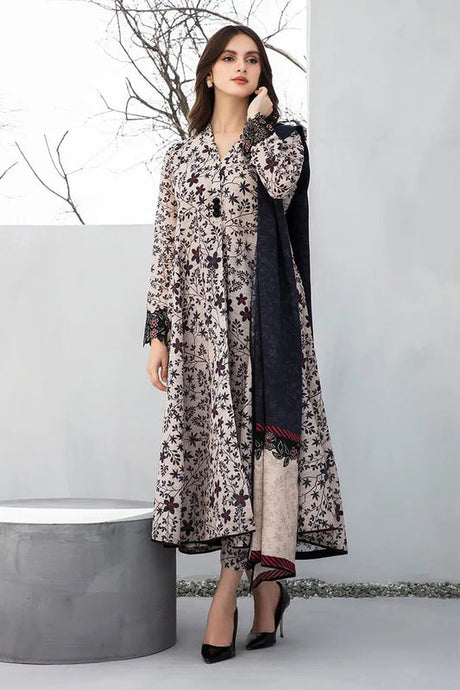 KY- Lawn Dress D- 027