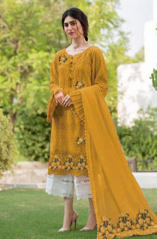 KY- Lawn Dress D- 159