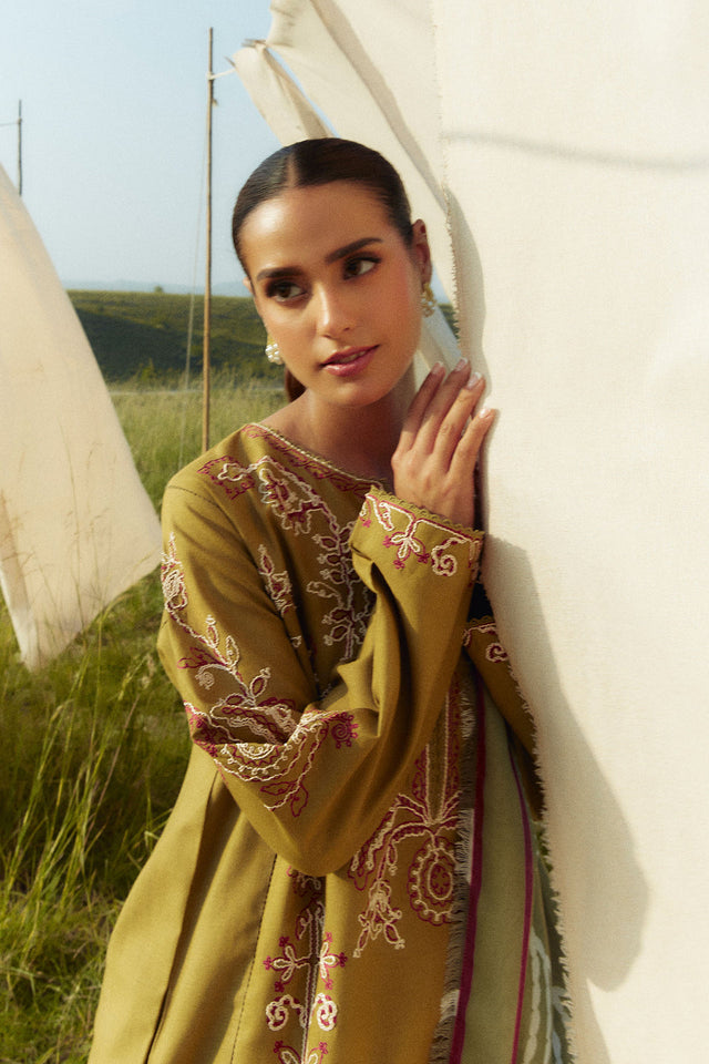 Dhanak 3-Piece Embroidered Dress D-GD 49