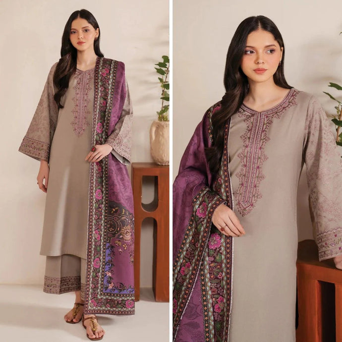 Dhanak 3-Piece Embroidered Dress D-GD T18