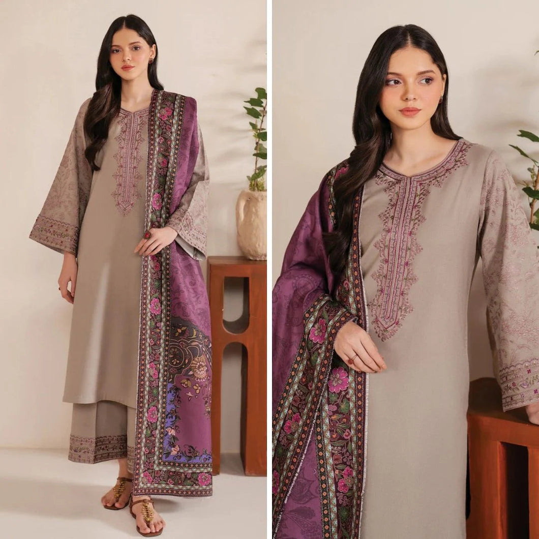 Dhanak 3-Piece Embroidered Dress D-GD T18