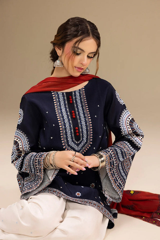 Dhanak 3-Piece Embroidered Dress D-GD T20