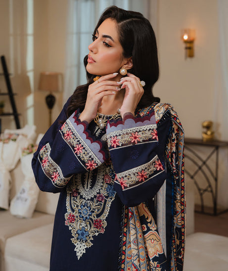Dhanak 3-Piece Embroidered Dress D-GD 74