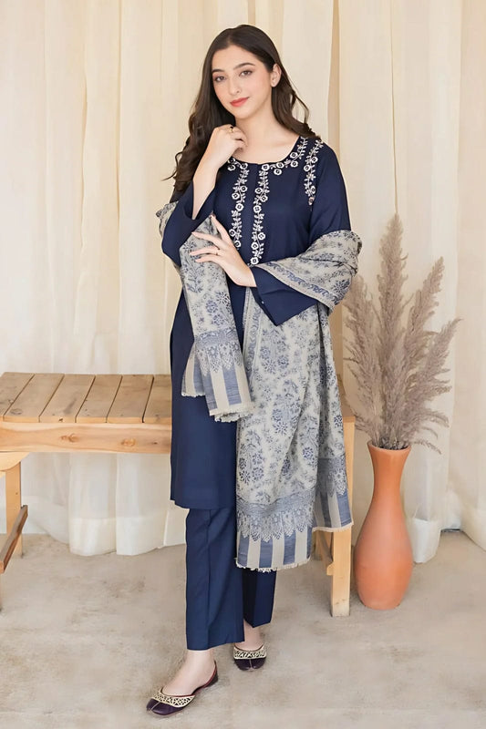 KY- Lawn Dress D- 020