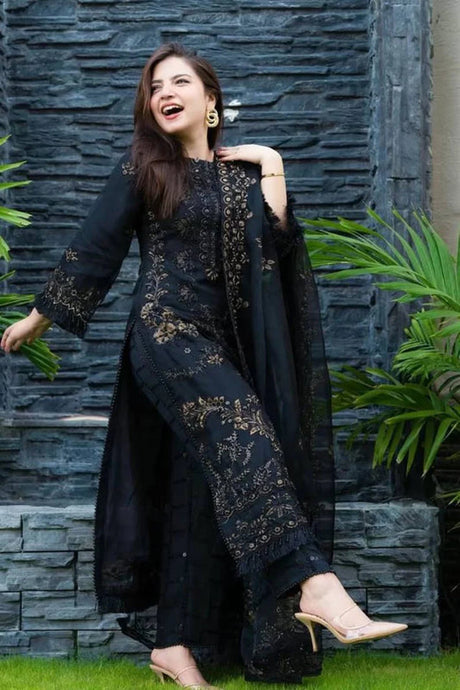 KY- Lawn Dress D- 084
