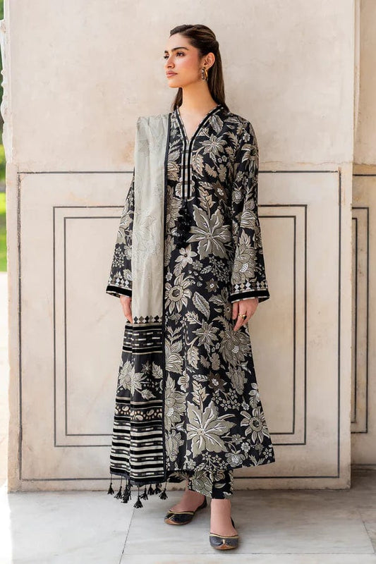 KY- Lawn Dress D- 013