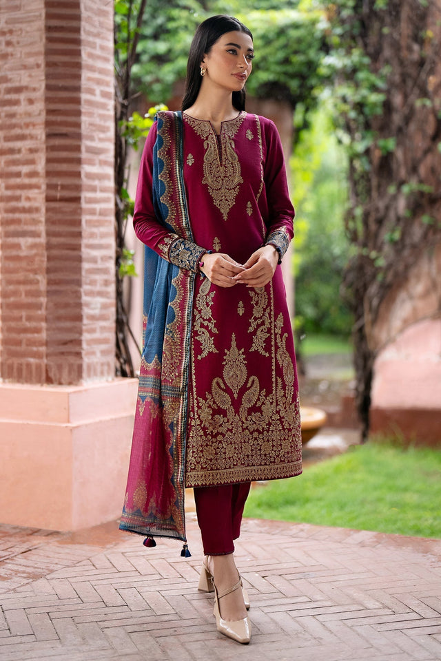 Dhanak 3-Piece Embroidered Dress D-GD 56