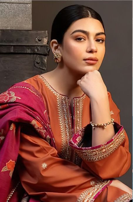 Dhanak 3-Piece Embroidered Dress D-GD 52