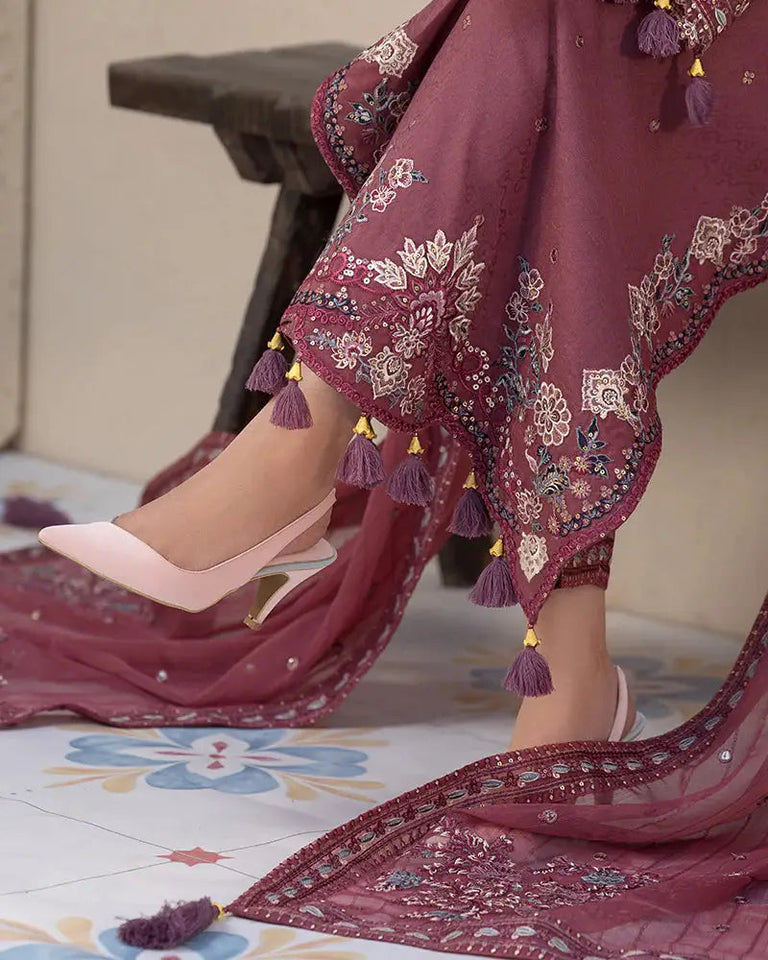 Dhanak 3-Piece Embroidered Dress D-GD 46