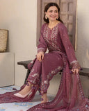 Dhanak 3-Piece Embroidered Dress D-GD 46