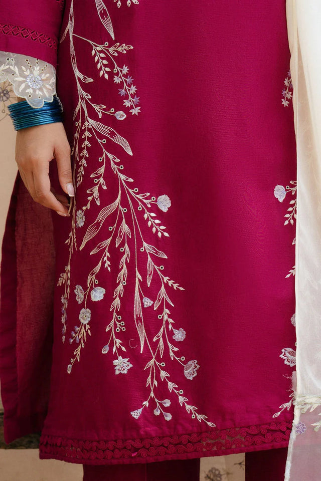 Dhanak 3-Piece Embroidered Dress D-GD 71