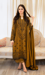 Dhanak 3-Piece Embroidered Dress D-GD 1021