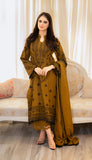 Dhanak 3-Piece Embroidered Dress D-GD 1021