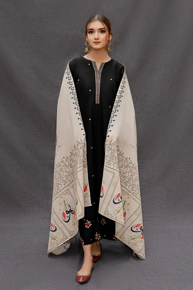 Dhanak 3-Piece Embroidered Dress D-GD T15