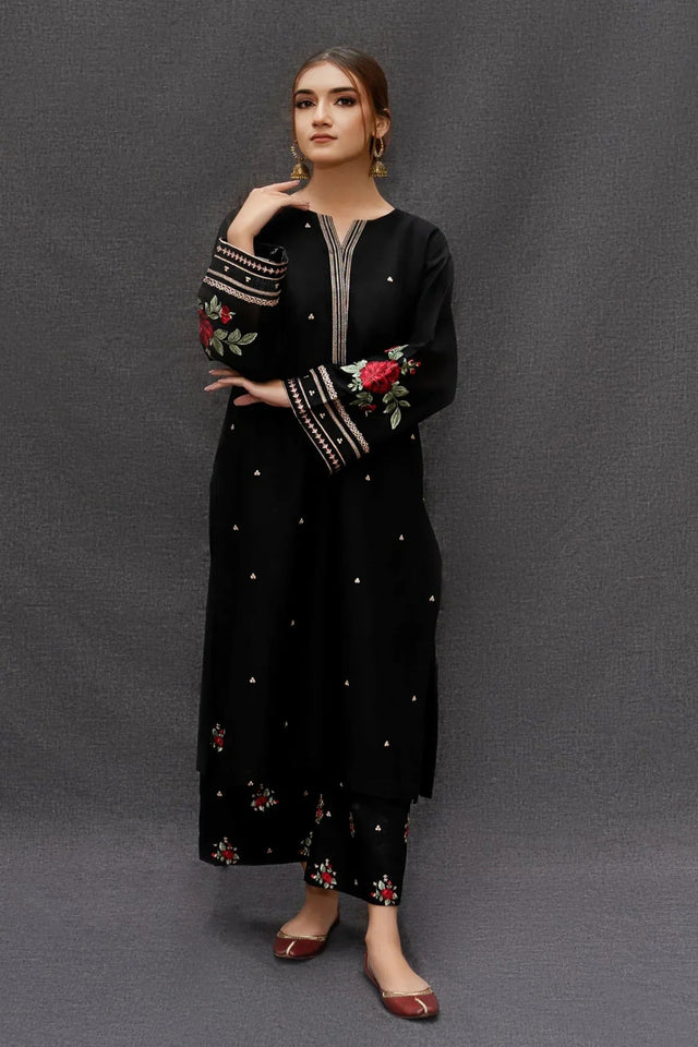 Dhanak 3-Piece Embroidered Dress D-GD T15